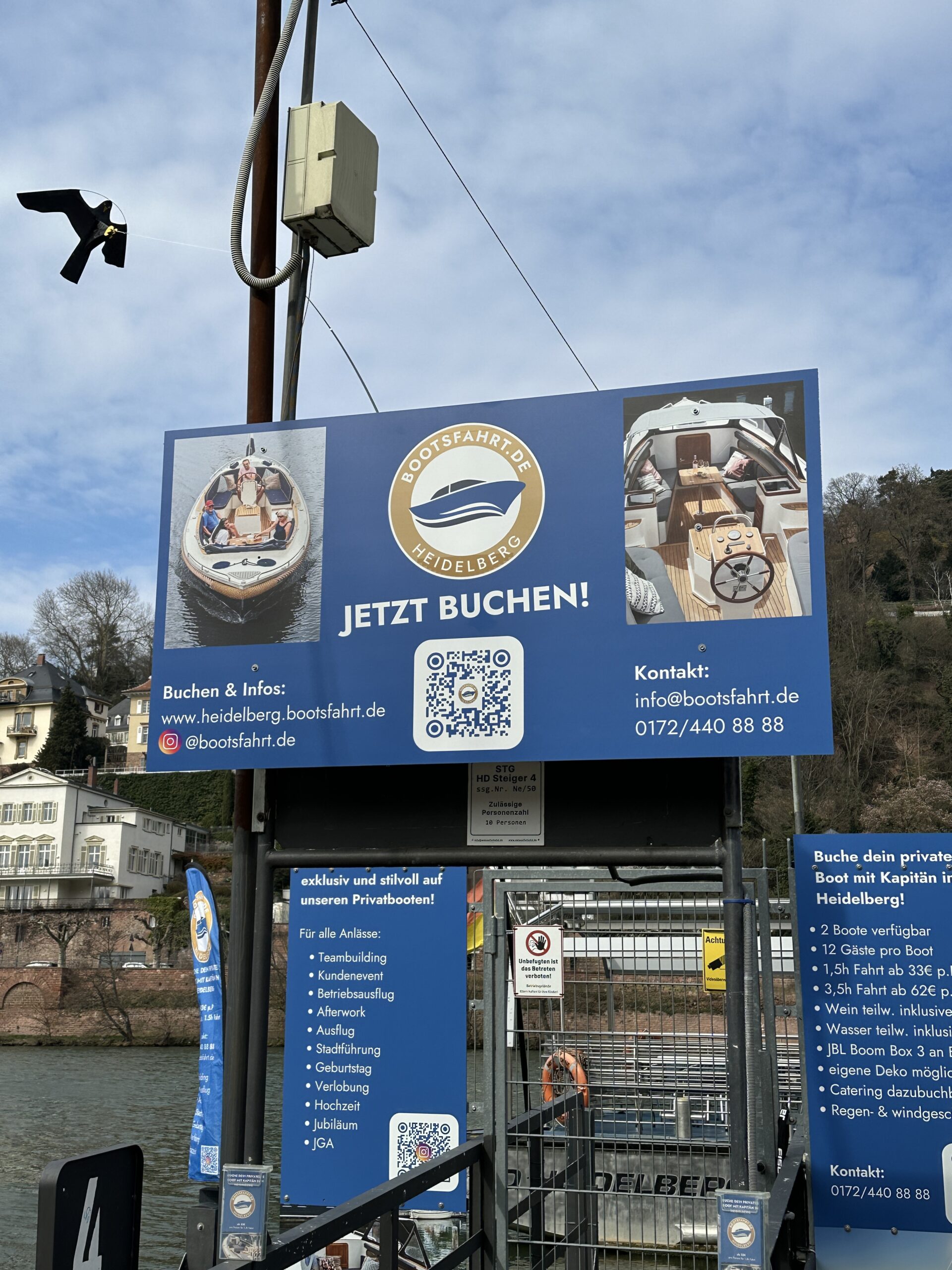 Unser Anleger an den Neckarstaden 24.