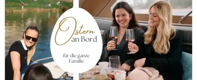 Die Privatboote von Bootsfahrt Heidelberg eignen sich ideal für einen Familienausflug Ostern in Heidelberg.