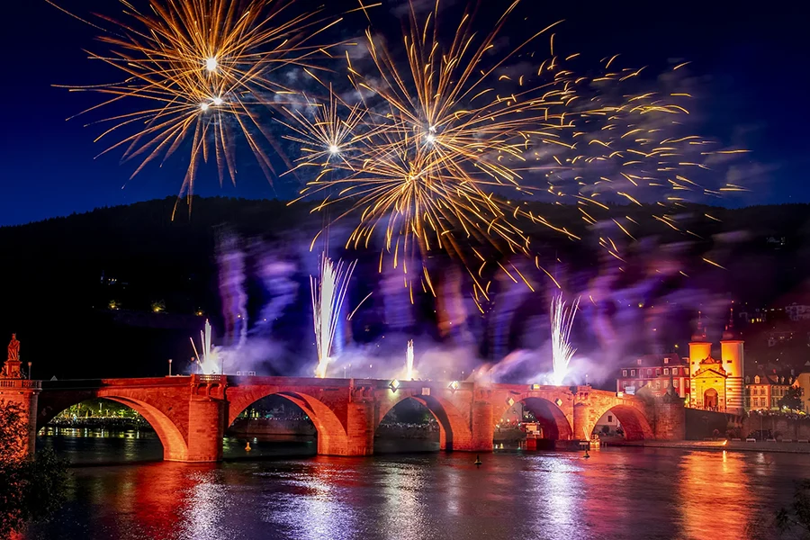 Heidelberger Schlossbeleuchtung Bild Juni 2022